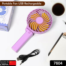 Rechargeable personal fan with stand