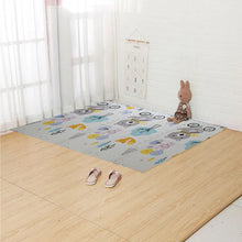 Waterproof and reversible foam baby play mat, 197x176 cm, large and toxic-free for safe play.