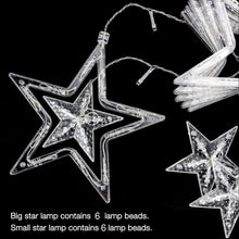 Decorative star curtain lights for festivals and celebrations