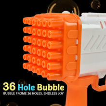 36 Holes Big Rechargeable Powerful Machine Bubble Gun Toys (1 Set)