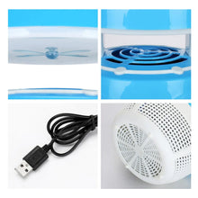 LED mosquito killer lamp, USB-operated, traps various insects including moths and flies.