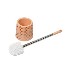 Stylish toilet cleaning brush set with holder