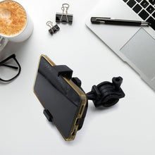 Motorcycle phone holder with secure grip