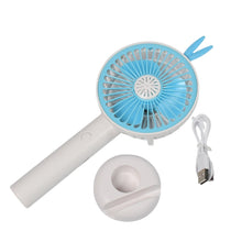 Mini fan with stand for indoor use