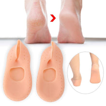 Anti-crack silicone gel socks for foot protection