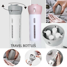 Travel set with refillable bottles