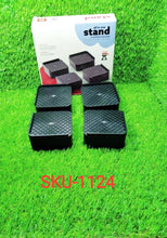 Complete set of heavy-duty base stands for various furniture and appliances.