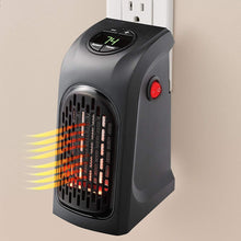 Compact 400W mini plug-in heater for quick room heating.