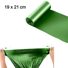 Biodegradable green garbage bags for small waste disposal (19