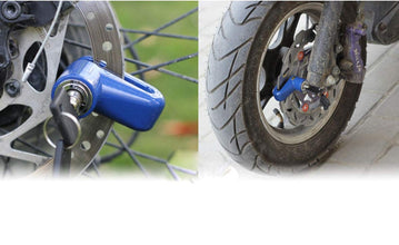 Easy-to-use disc lock for motorcycle wheel security