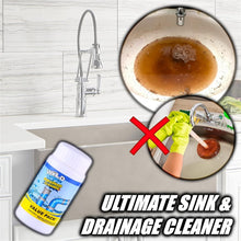 Portable clog remover powder for kitchen and toilet pipes.