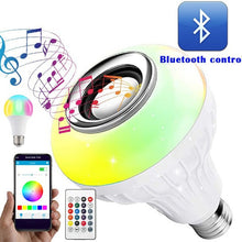 Music-enabled Bluetooth LED bulb with color-changing feature.